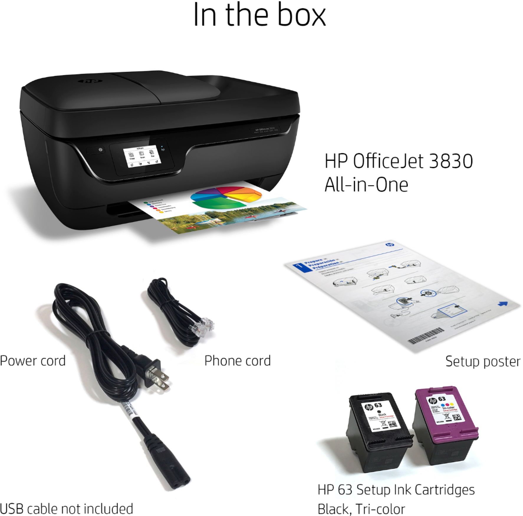 Best Buy Hp Officejet 3830 Wireless All In One Instant Ink Ready Inkjet Printer Black K7v40a B1h