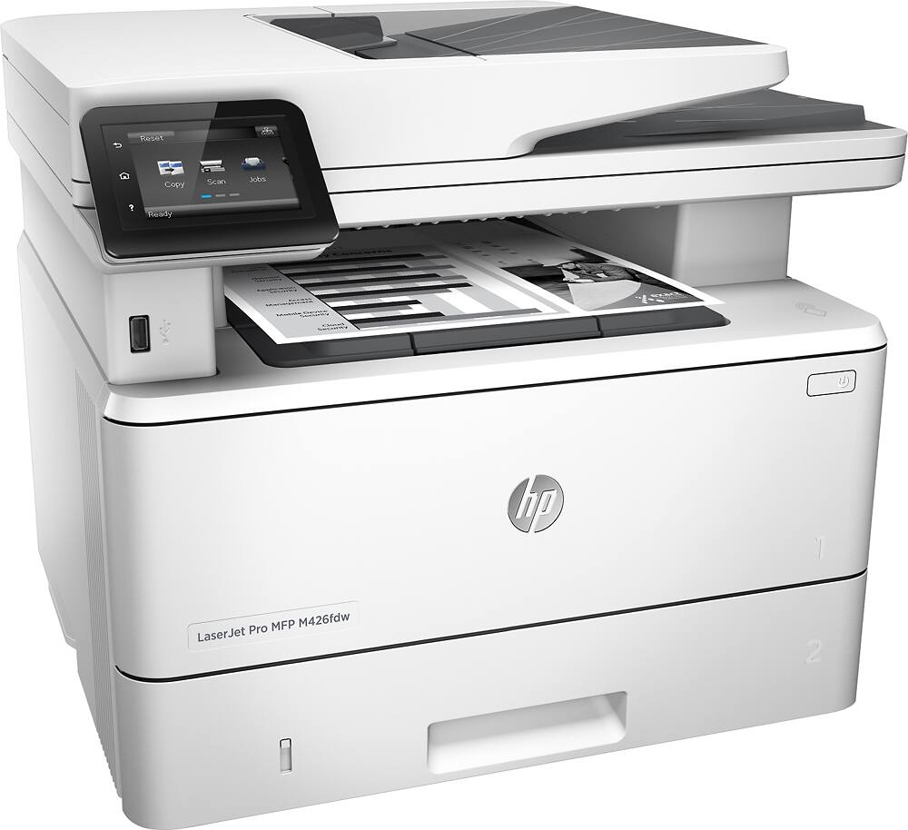 HP LaserJet Pro m426fdw Wireless All In One Printer Gray - Best Buy