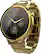 Left. Motorola - Moto 360 2nd Generation Women's Smartwatch 42mm Stainless Steel - Gold Stainless Steel.