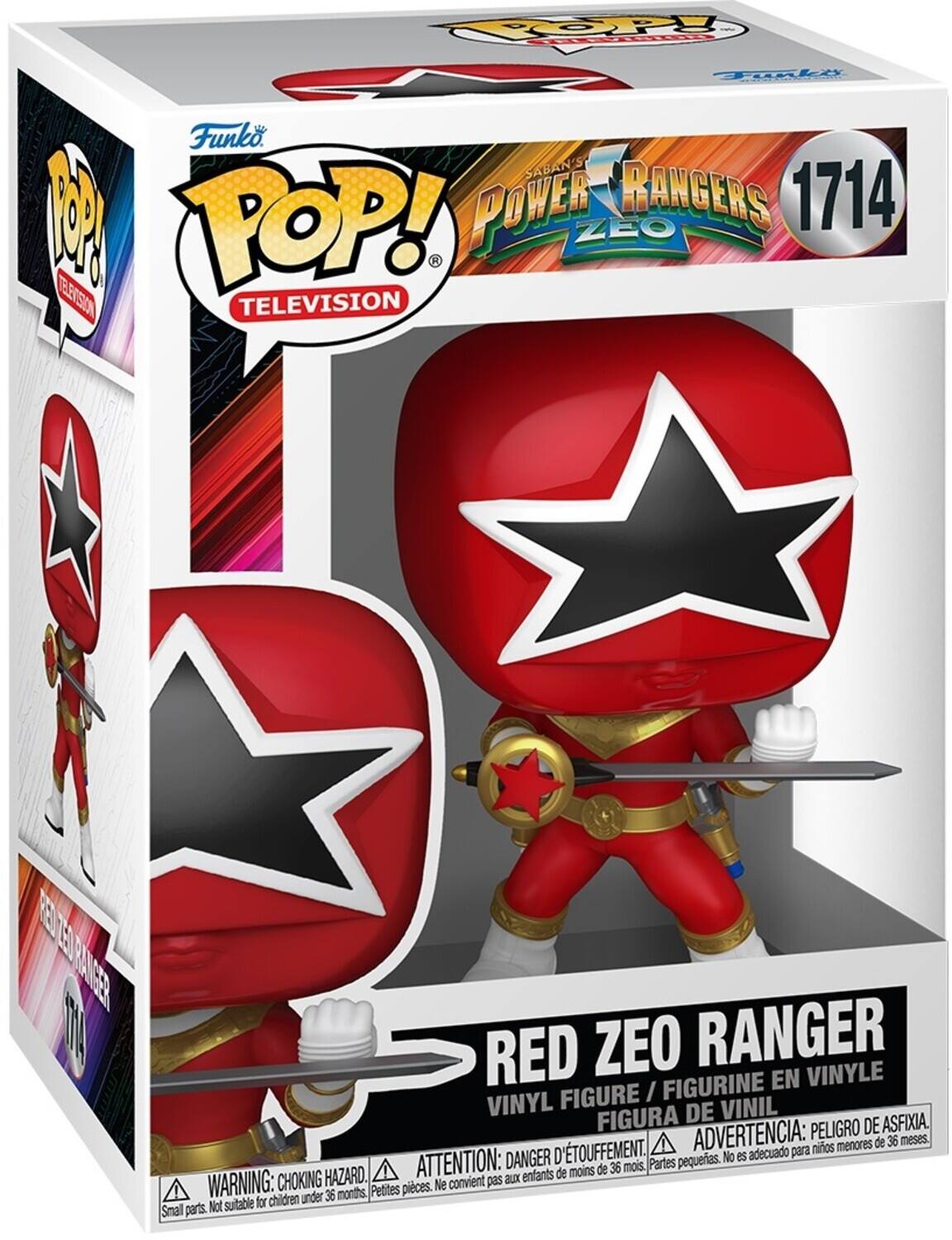 Funko POP! TELEVISION  
SABAN'S POWER RANGERS ZEO  
1714  

RED ZEO RANGER  
VINYL FIGURE / FIGURINE EN VINYLE / FIGURA DE VINIL  

WARNING: CHOKING HAZARD.  
ADVERTENCIA: PEQUEÑAS PIEZAS. NO ES ADECUADO PARA NIÑOS MENORES DE 36 MESES.  
ATTENTION: DANGER D'ÉTOUFFEMENT. NE CONVIENT PAS AUX ENFANTS DE MOINS DE 36 MOIS.  
PELIGRO DE ASFIXIA.