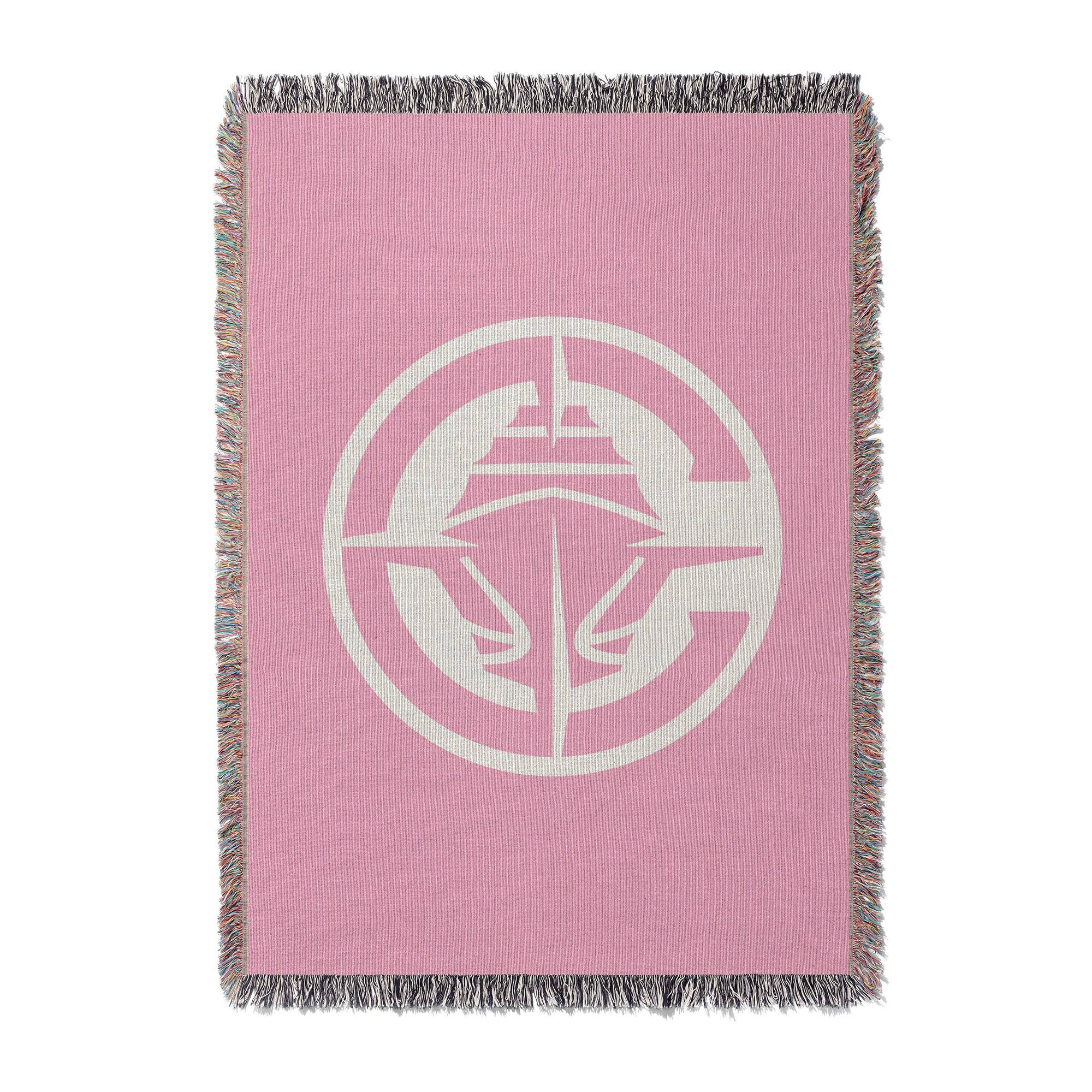 Front. Chad & Jake - LA Clippers Woven Blanket - Pink.