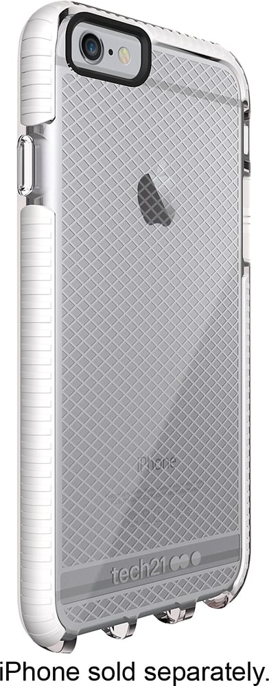 evo check case for apple iphone 6 and 6s - clear/white evo check case for apple iphone 6 and 6s - clear/white