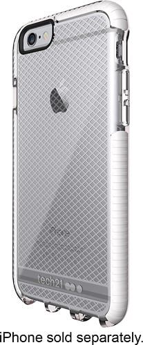Tech21 - EVO Check Case for Apple® iPhone® 6 and 6s - Clear/White - Larger Front