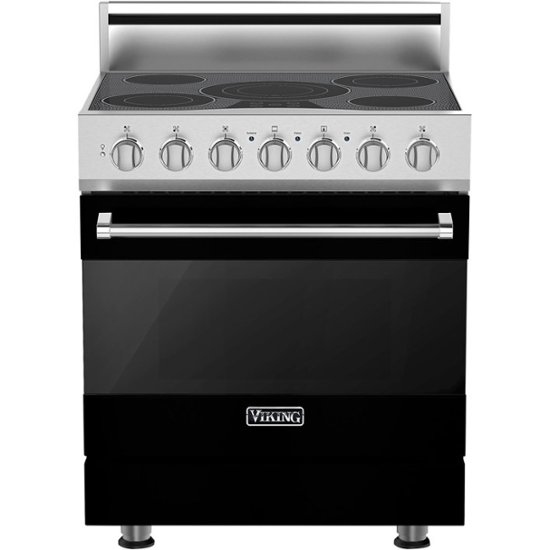 Viking – 4.7 Cu. Ft. Self-Cleaning Freestanding Electric Convection Range – Black
