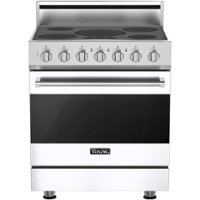 Viking - 4.7 Cu. Ft. Self-Cleaning Freestanding Electric Convection Range - White - Front_Zoom
