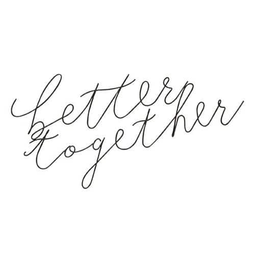 BreeBe - *Better Together Wire Script Wall Words - Black
