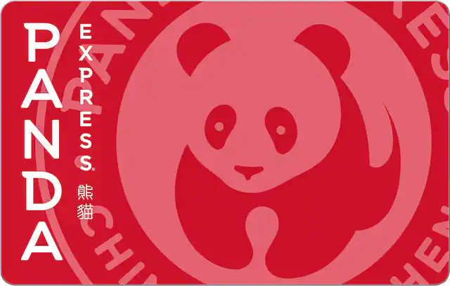 Front. Panda Express - $25 Gift Card.