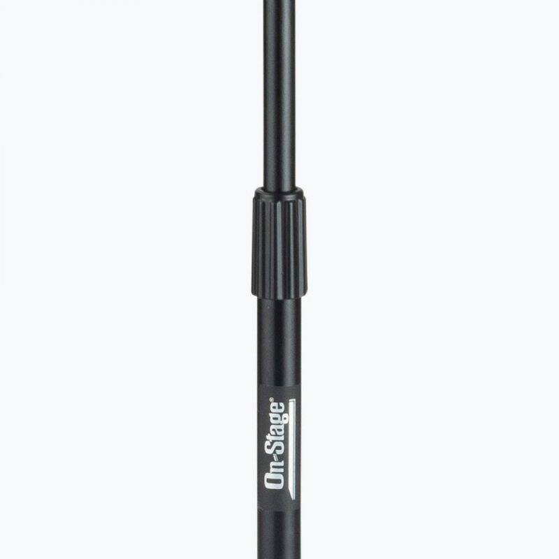 Alt View 2. On Stage Stands - On-Stage MS7701TB Telescoping Euro Boom Mic Stand (Setup for Vocal and Instrument Microphones, Adjustable Height, Angle, - Black.