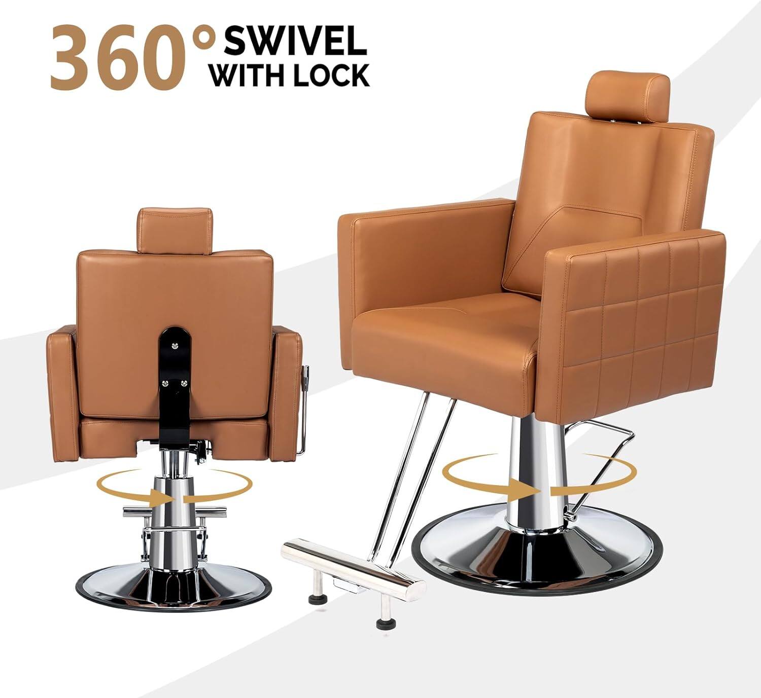 360° SWIVEL WITH LOCK