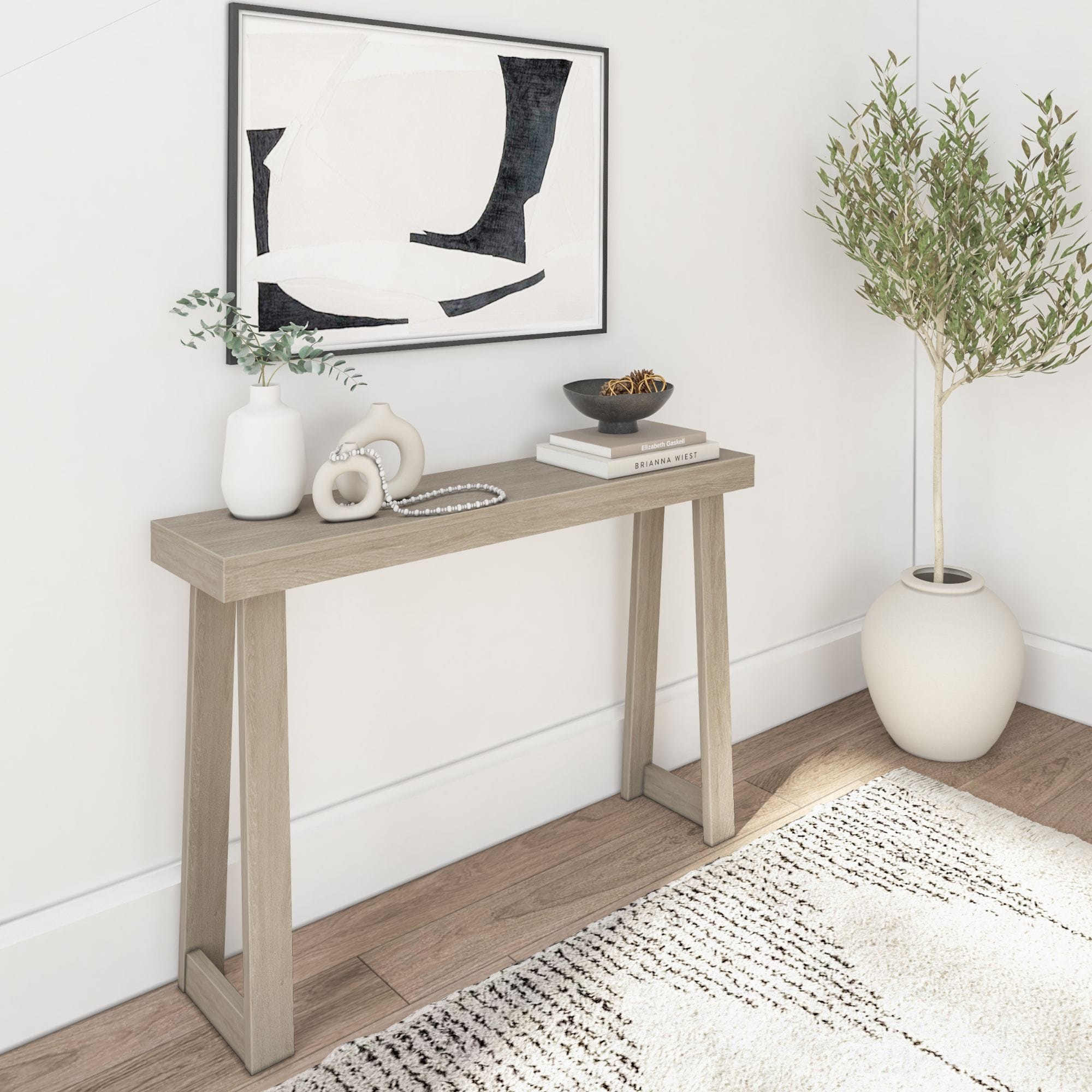 Plank+Beam - Classic Console Table - 46 inches - Seashell