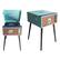 Left. Studebaker - SB6085 Bluetooth Floor Stand Turntable with CD Player and FM Radio - Teal.