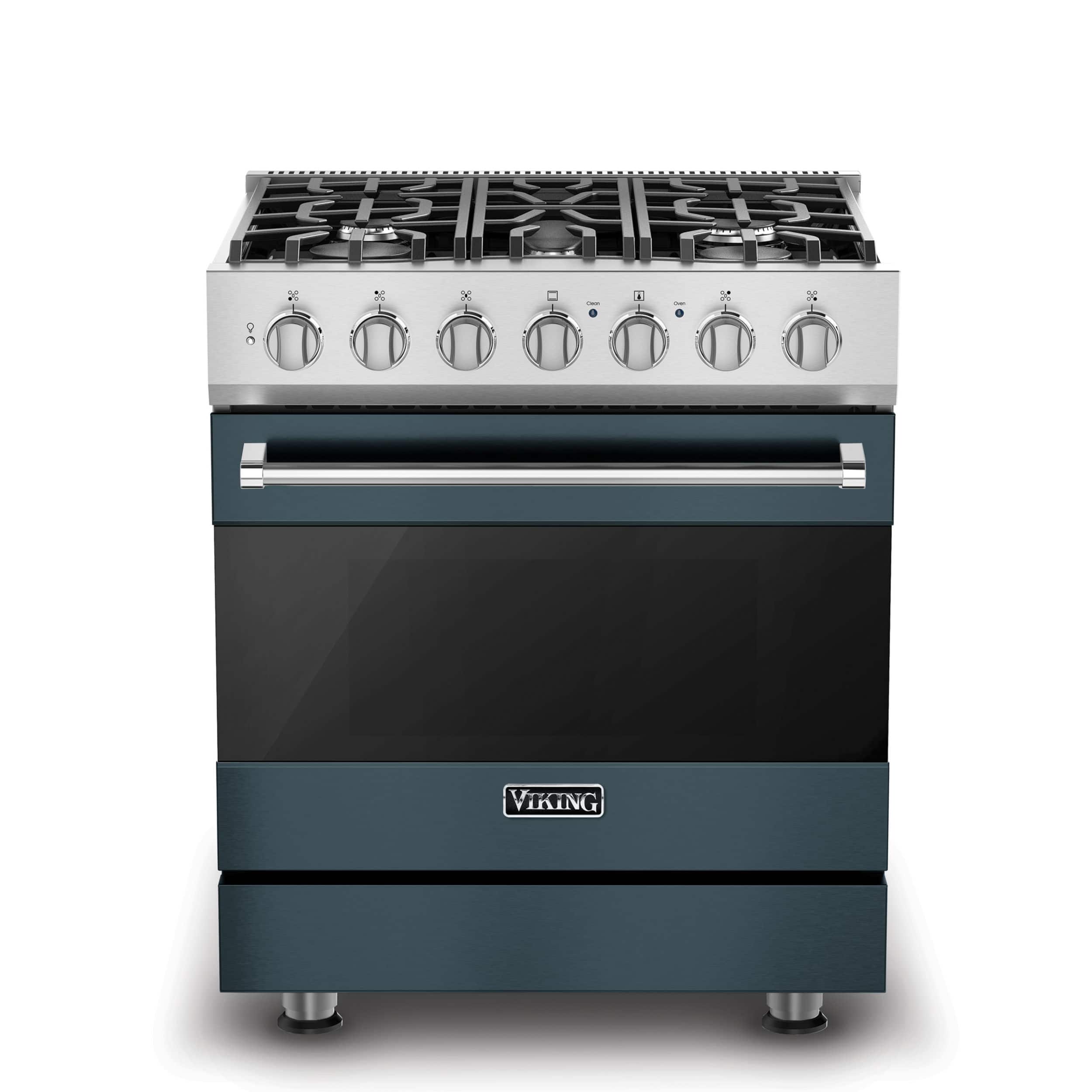 Viking - 3 Series 4.7 Cu. Ft. Self-Cleaning Freestanding Dual Fuel LP Gas Convection Range - Squall - Squall