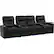 Alt View 12. Octane Seating - Turbo XL700 Straight 4-Seat Power Recline Home Theater Seating with Middle Loveseat - Black.