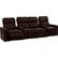 Alt View 11. Octane Seating - Turbo XL700 Straight 4-Seat Power Recline Home Theater Seating with Middle Loveseat - Brown.