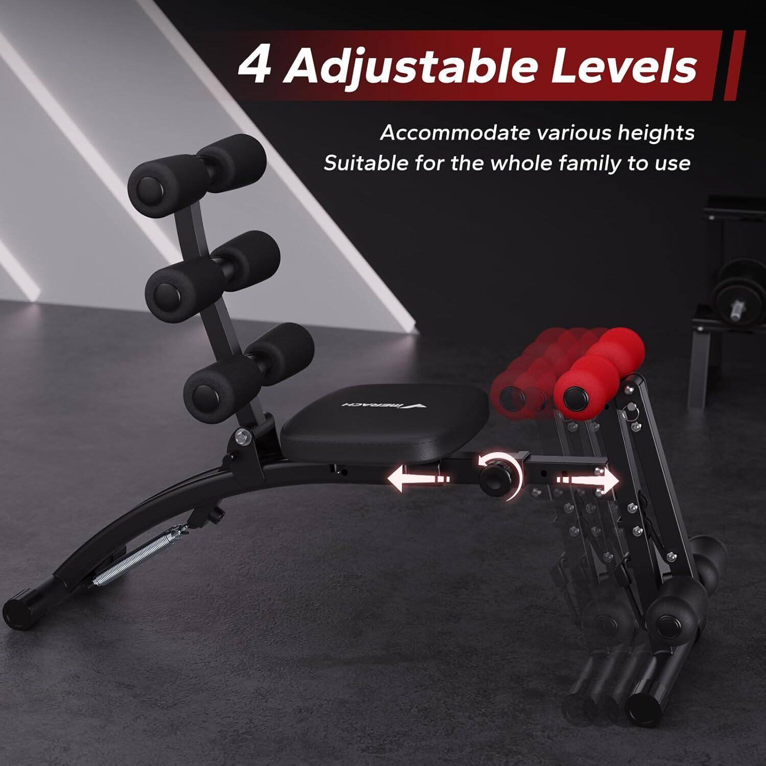 NEW MERACH Ab Trainer Abdominal Workout Bench Exerciser Home
