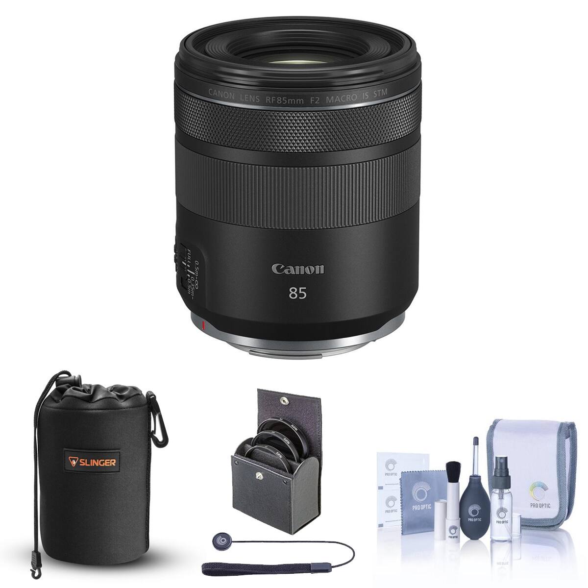 CANON 1S STM LENS RF85mm F2 MACRO FIRL 0.5m-00 Sro  
Canon 85 SLINGER s - RO IPTE PRS 3 TE