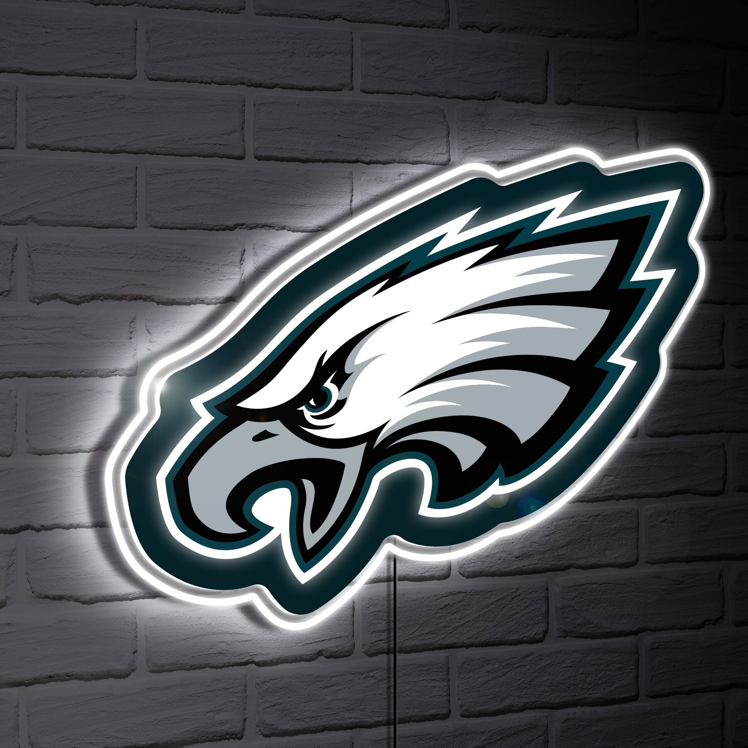 Philadelphia Eagles LED Team Logo Shaped Lighted Wall Sign
