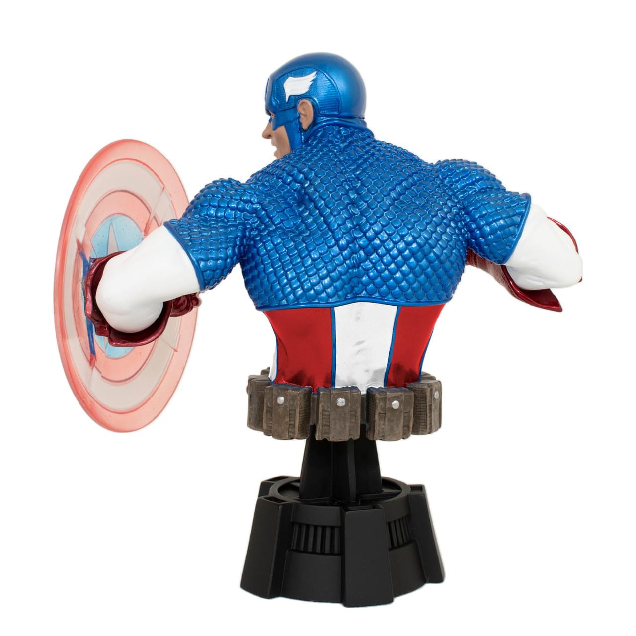 Alt View 10. Marvel - Marvel Exclusive Captain America Holo Shield Bust - Blue.
