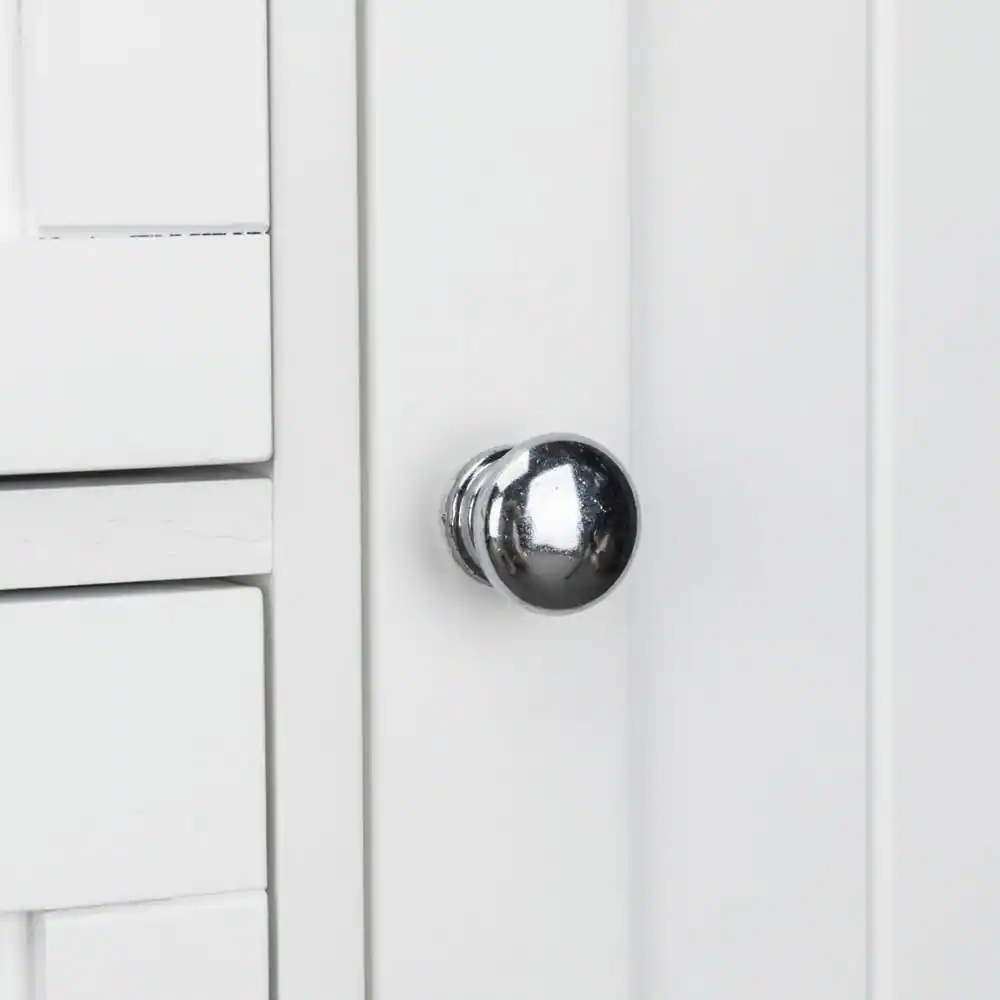 Alt View 4. Kadyn - Kadyn Single Door Bathroom Storage Cabinet, 4 Drawers White, Space-Saving Organizer, Bathroom Storage Solution, White - White.