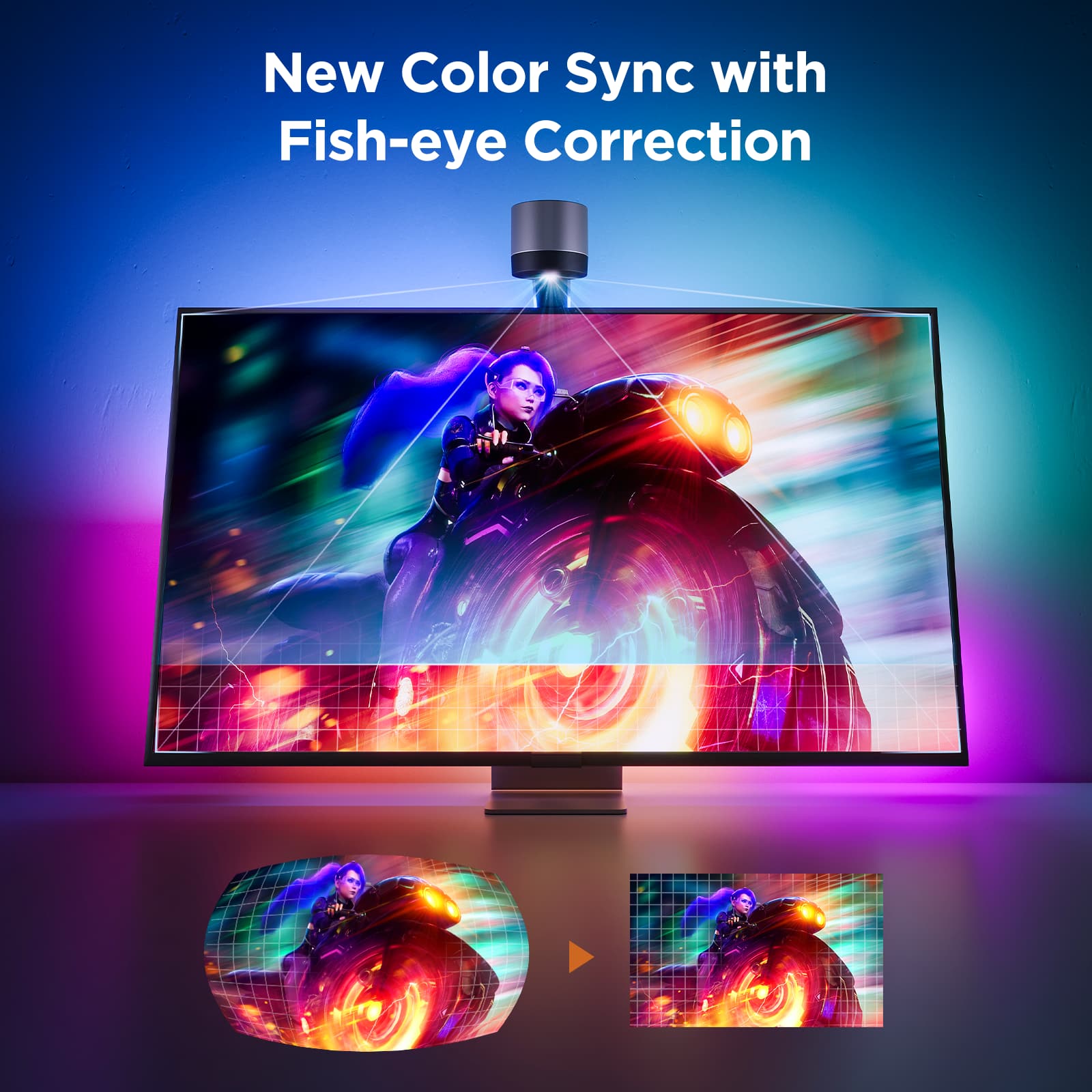 New Color Sync with Fish-eye Correction