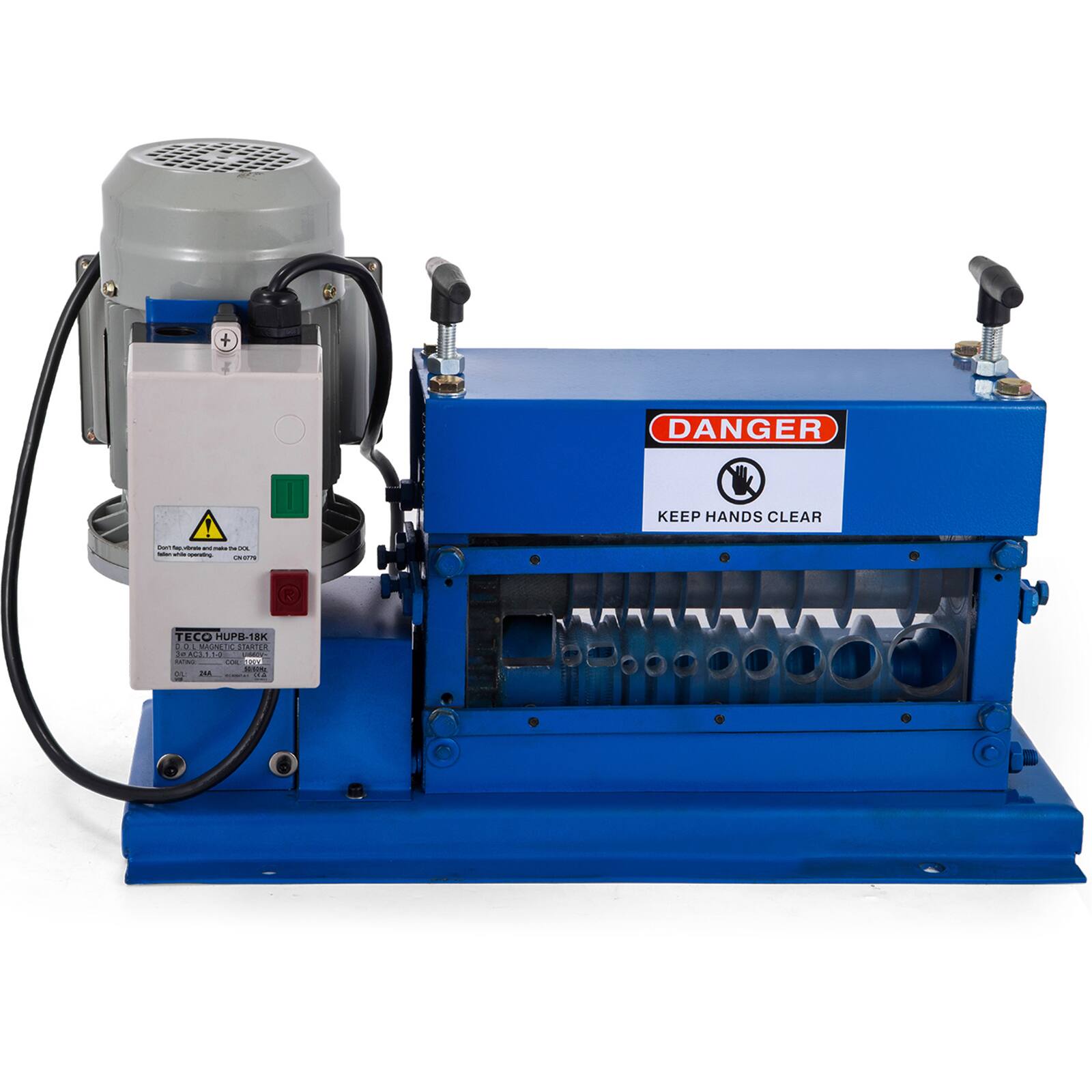 DANGER! KEEP HANDS CLEAR  
TECO HUPB-18K  
30 CA SA211