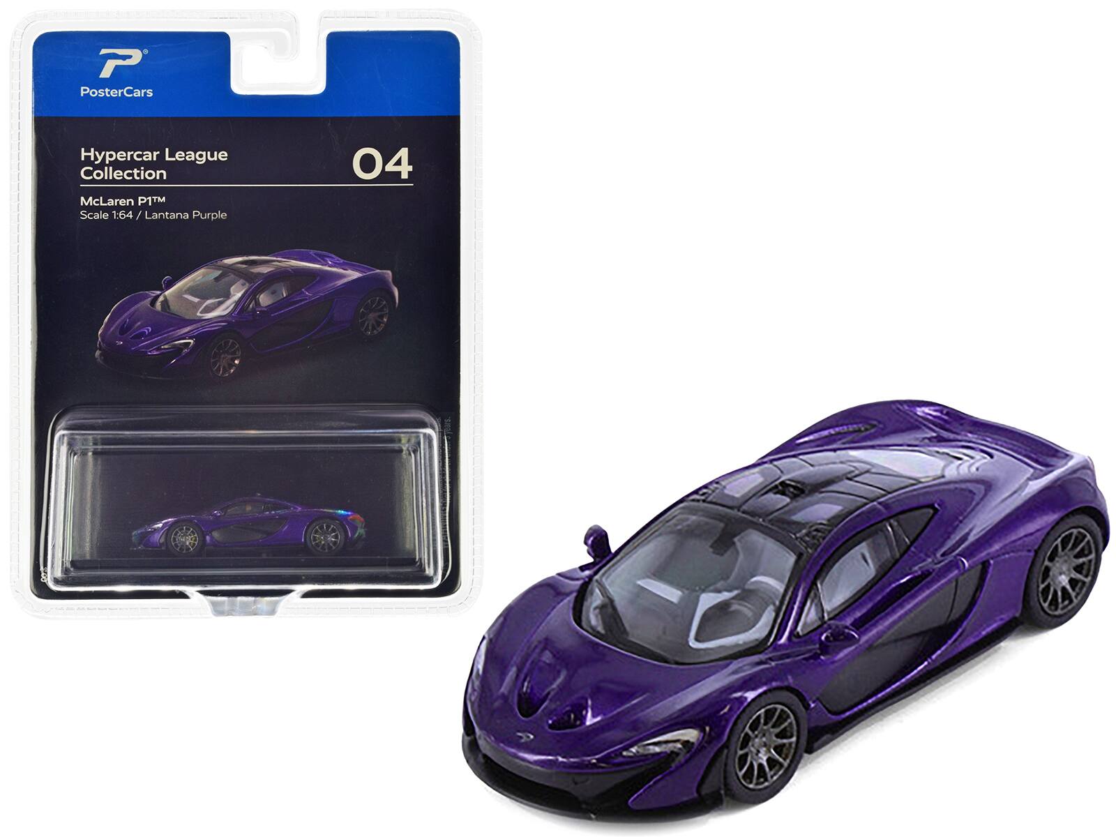 PosterCars
Hypercar League Collection
McLaren P1™
Scale 1:64 / Lantana Purple
04