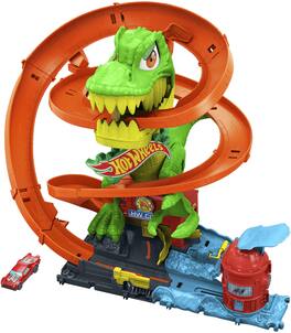 Mattel - Hot Wheels City T-Rex Blaze Battle Playset - COLLECTIBLES - Multicolor