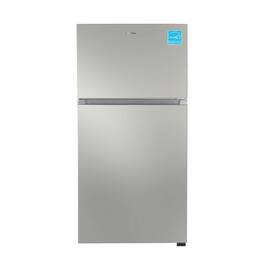 Conserv - 33in Apartment Refrigerator 21cf Top Freezer FACTORY INSTALLED ICE MAKER E-Star 110V - Stainless Steel