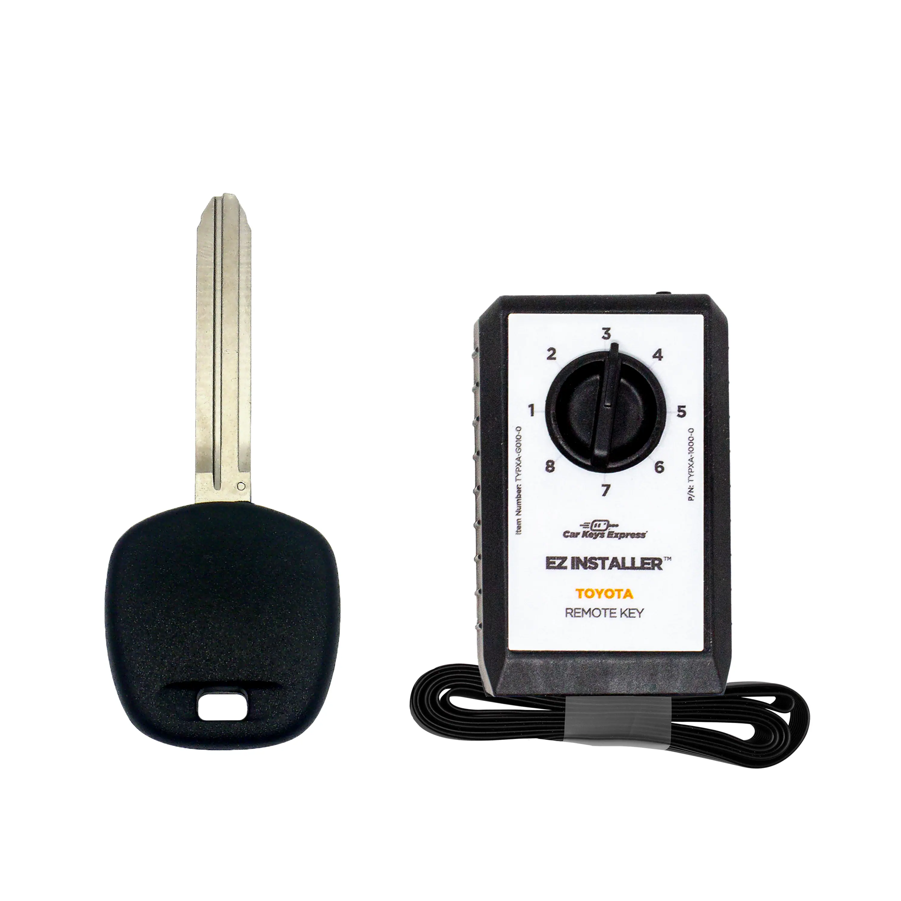 PKA Number - 1867  
Car Keys Express  
TYPKA-1000-0  
PN - EZ INSTALLER  
TOYOTA REMOTE KEY  

EZ INSTALLER  
TOYOTA  
REMOTE KEY  

1 2 3 4 5 6 7 8
