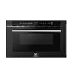 Forno Appliances - Capoliveri Espresso 1.2 cu. ft. Built-in Microwave Drawer with Sensor Cooking and Auto-Touch Feature - Black