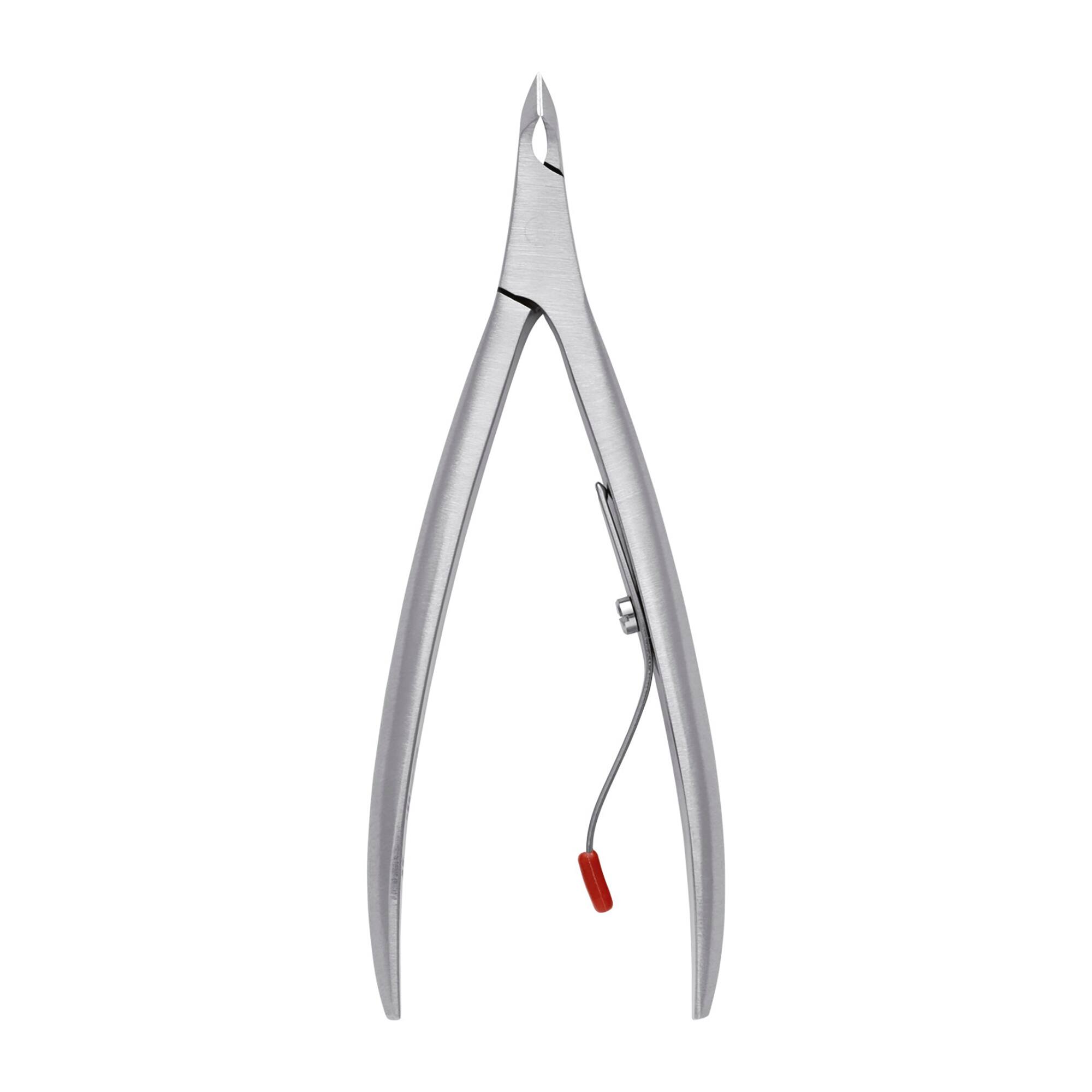 Front. ZWILLING - ZWILLING Cuticle Nippers (removes protrudin torn cuticles, precise cutting edge, hypoallergenic), Premium, Silver, 4 in - Silver.