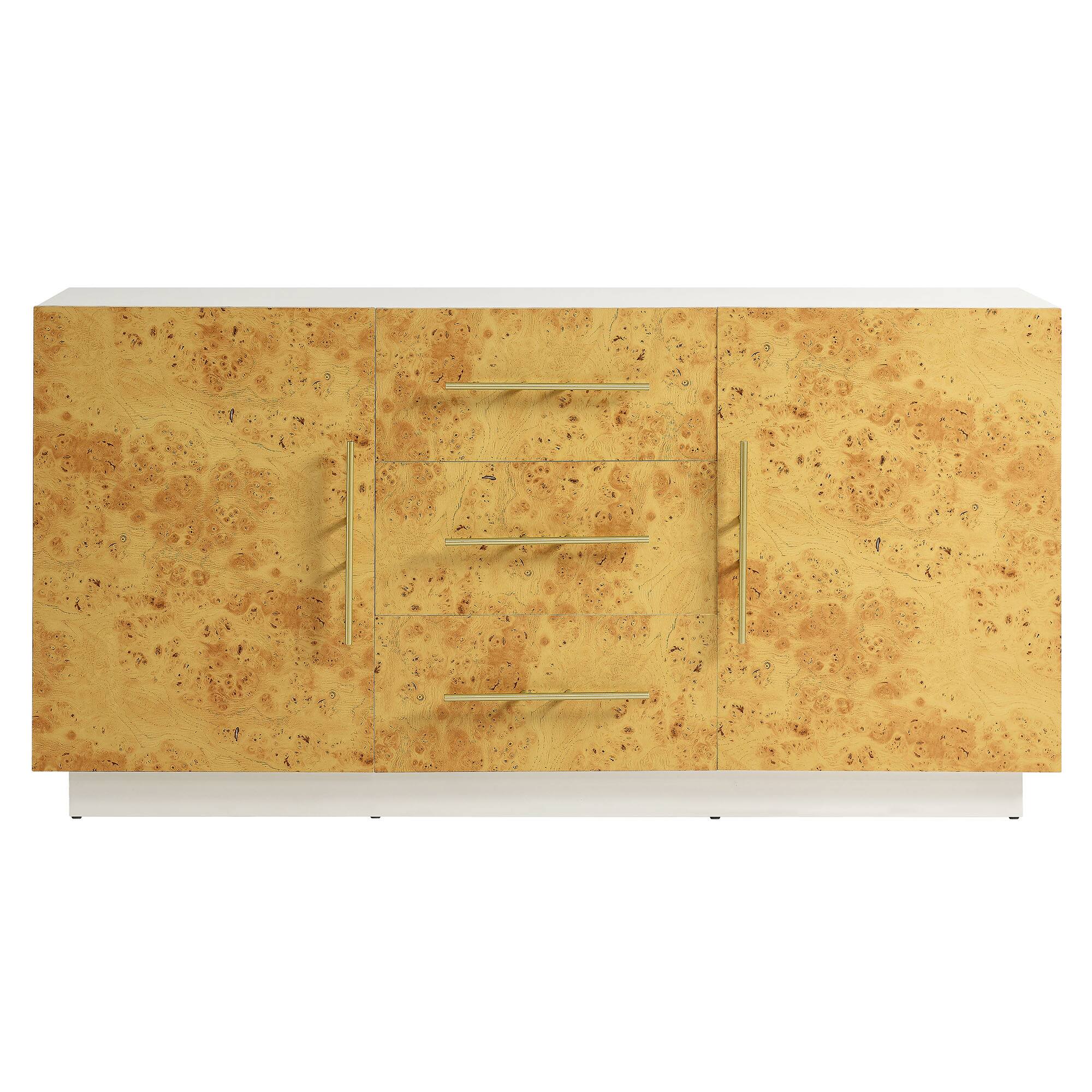 Alt View 2. Modway - Abel 59 Inch Burl Wood Sideboard Buffet TV Stand by Modway - White Bleached Burl.