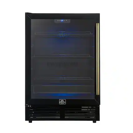 Front. Forno Appliances - Frescolino 188-Can Convertible 4.8 Cu. Ft. 24" Wine Cooler - Black.