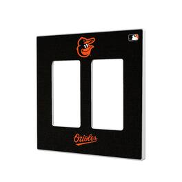 Keyscaper - Baltimore Orioles Solid Double Rocker Light Switch Plate - Multicolor