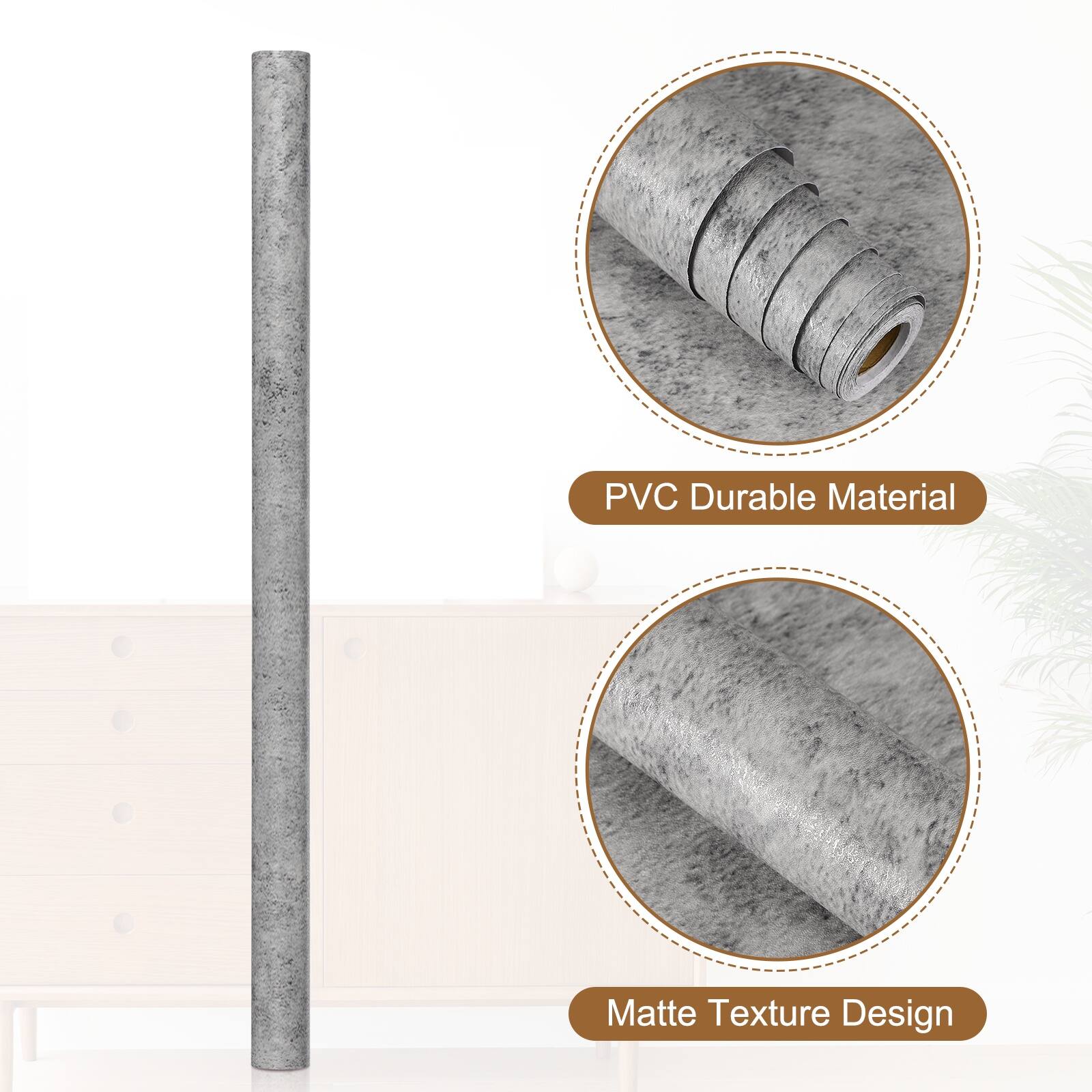 PVC Durable Material  
Matte Texture Design