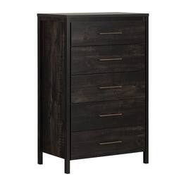Hivvago - Modern Java 5 Drawer Storage Chest - Brown