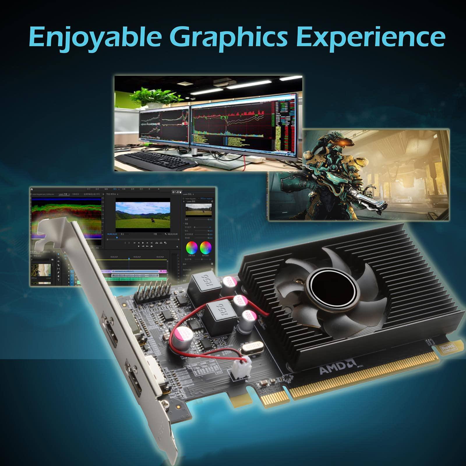 Dazzling Pops QTHREE Radeon HD 6570 Low Profile Graphics Card Dual