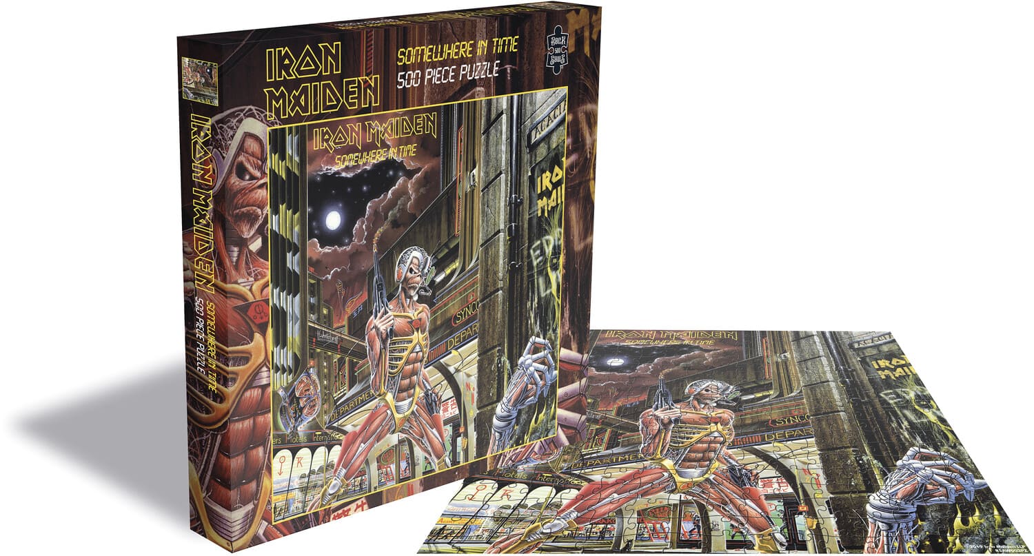 PopMarket - Iron Maiden - RockSaws - Iron Maiden Somewhere In Time (500 Piece Jigsaw Puzzle) - GAMES (MISC) - Multicolor