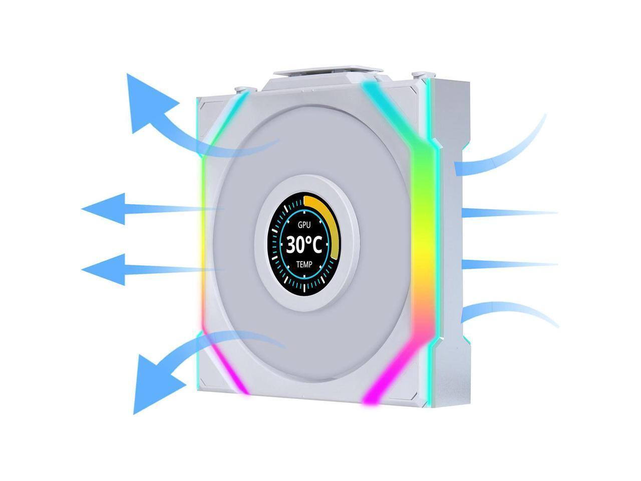 Lian Li UNI Fan SL LCD Wireless 120mm ARGB Reverse Blade 1.6