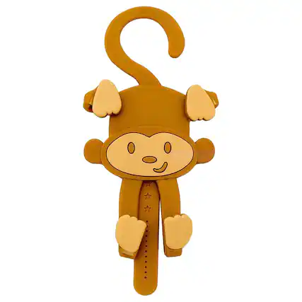 Front. BuggyGear - Grippy Monkey Smart Phone Holder - Brown.