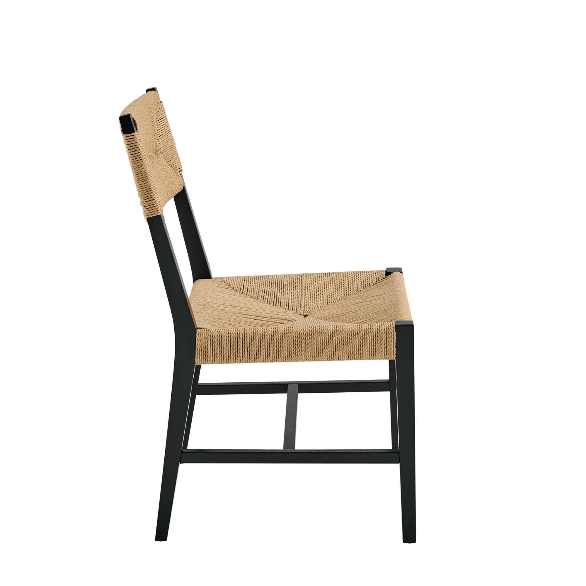Alt View 4. Modway - Bodie Wood Dining Chair Set of 2 by Modway - Black Natural.