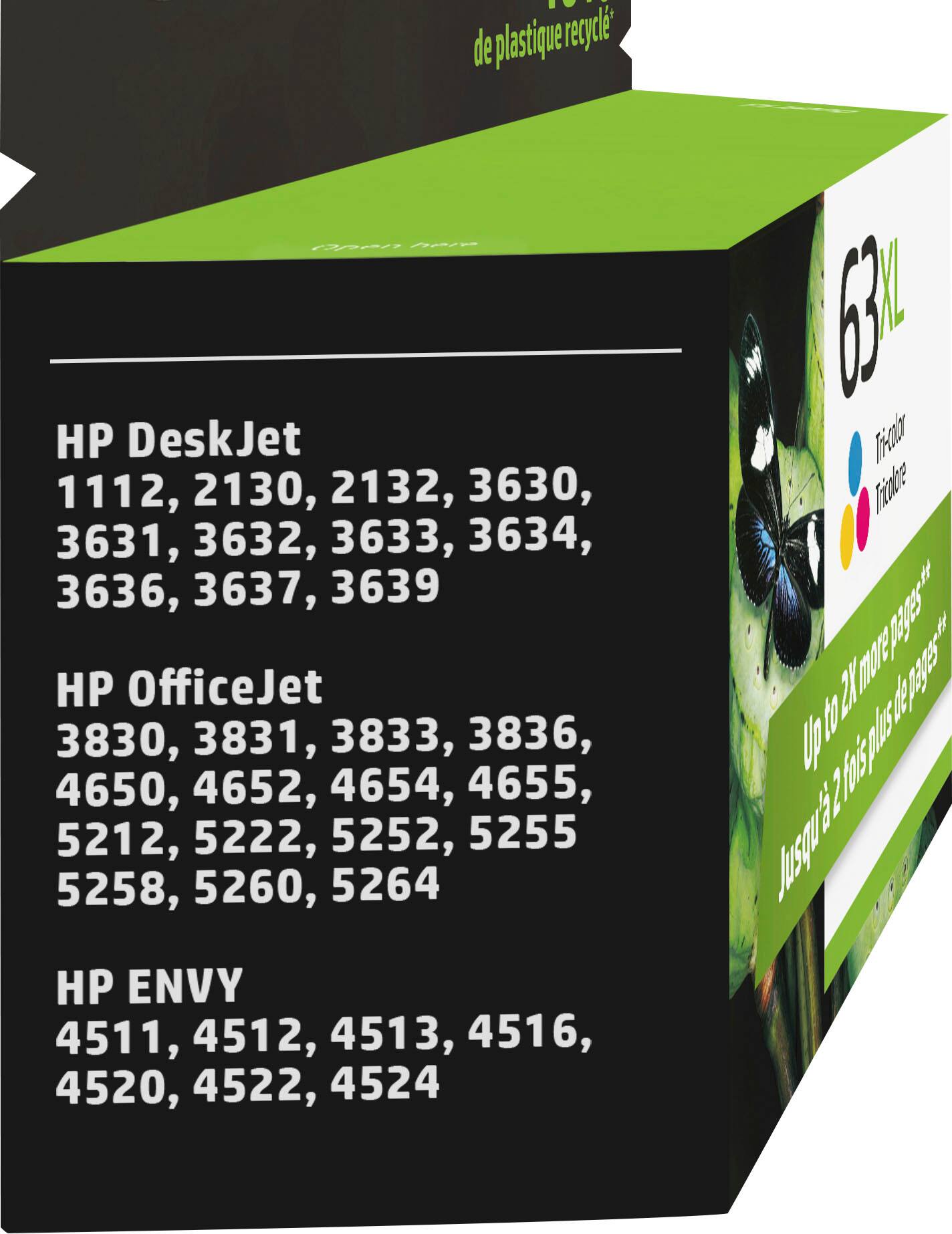 Alt View 11. HP - 63XL High-Yield Ink Cartridge - Tri-Color.