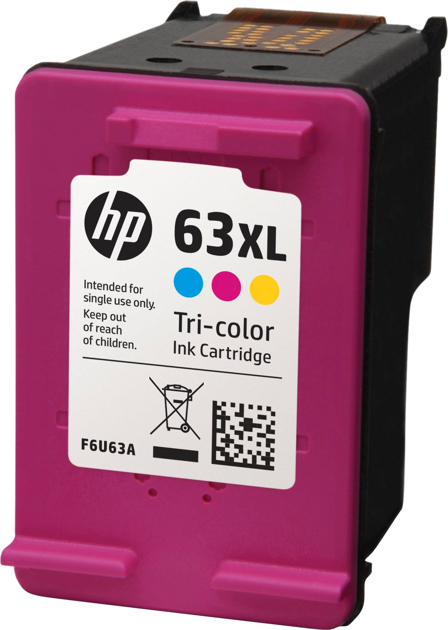 Alt View 1. HP - 63XL High-Yield Ink Cartridge - Tri-Color.