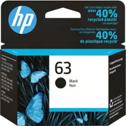 HP - 63 Standard Capacity Ink Cartridge - Black - Front_Zoom