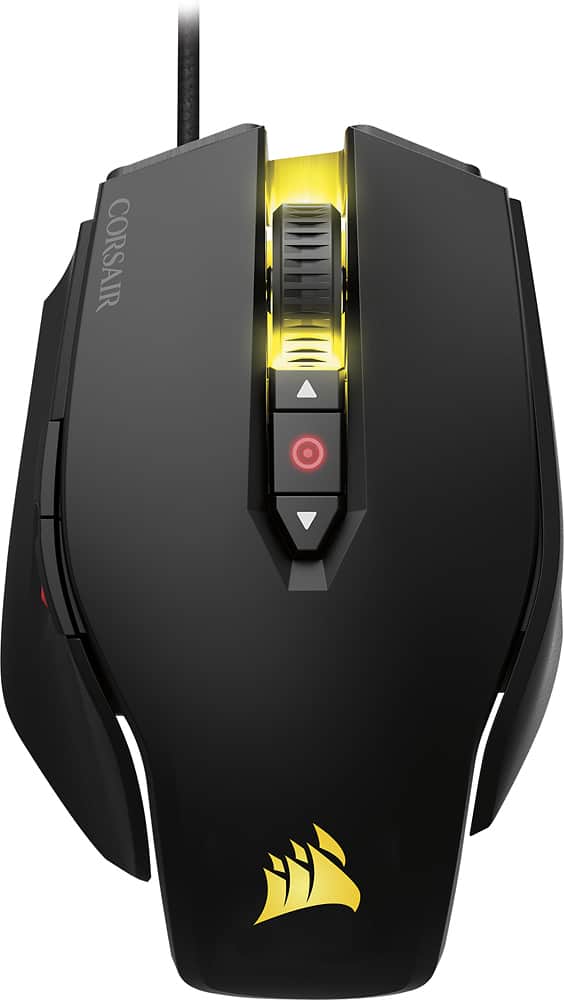 Front. CORSAIR - M65 RGB USB Gaming Mouse - Black.