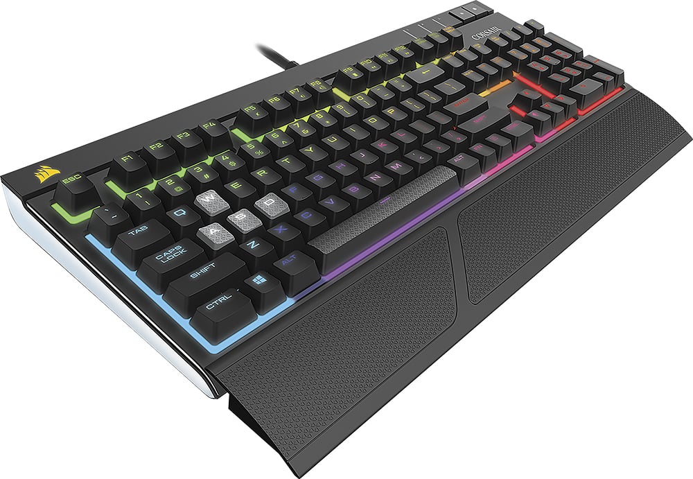 Angle. CORSAIR - Strafe RGB MX Silent Gaming Keyboard - Black.