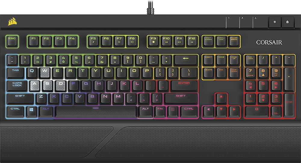 Alt View 11. CORSAIR - Strafe RGB MX Silent Gaming Keyboard - Black.