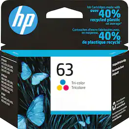 HP - 63 Standard Capacity Ink Cartridge - Tri-color