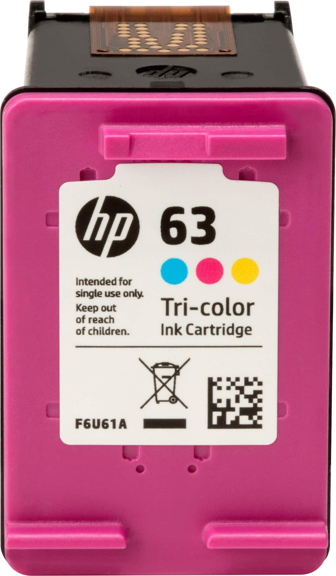 Alt View 12. HP - 63 Standard Capacity Ink Cartridge - Tri-Color.