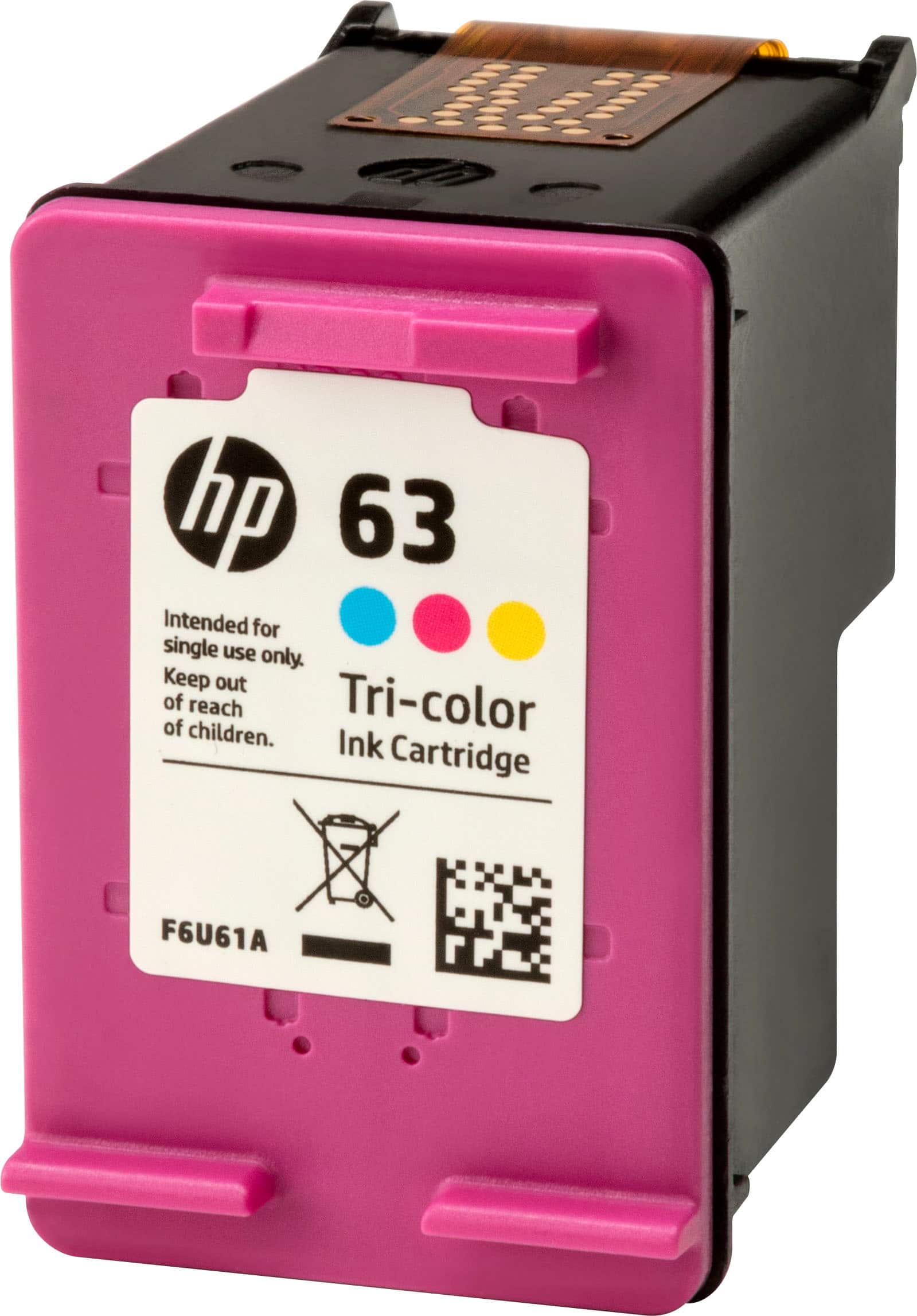 Alt View 13. HP - 63 Standard Capacity Ink Cartridge - Tri-Color.